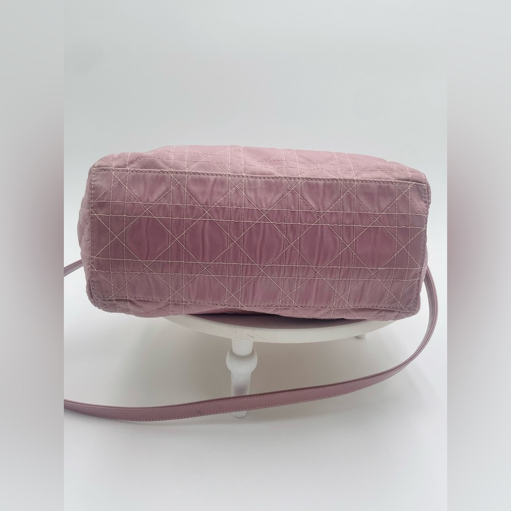 Lady Dior Pink Cannage bag w/ shoulder strap and COA - Picture 10 of 17